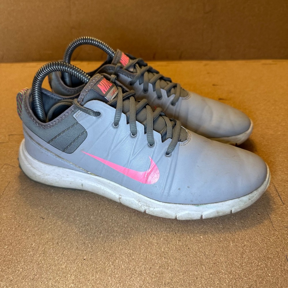 Nike FI Impact 2 Womens Size 8 Golf Shoes Grey Pink 776095-005 Sport Comfort
